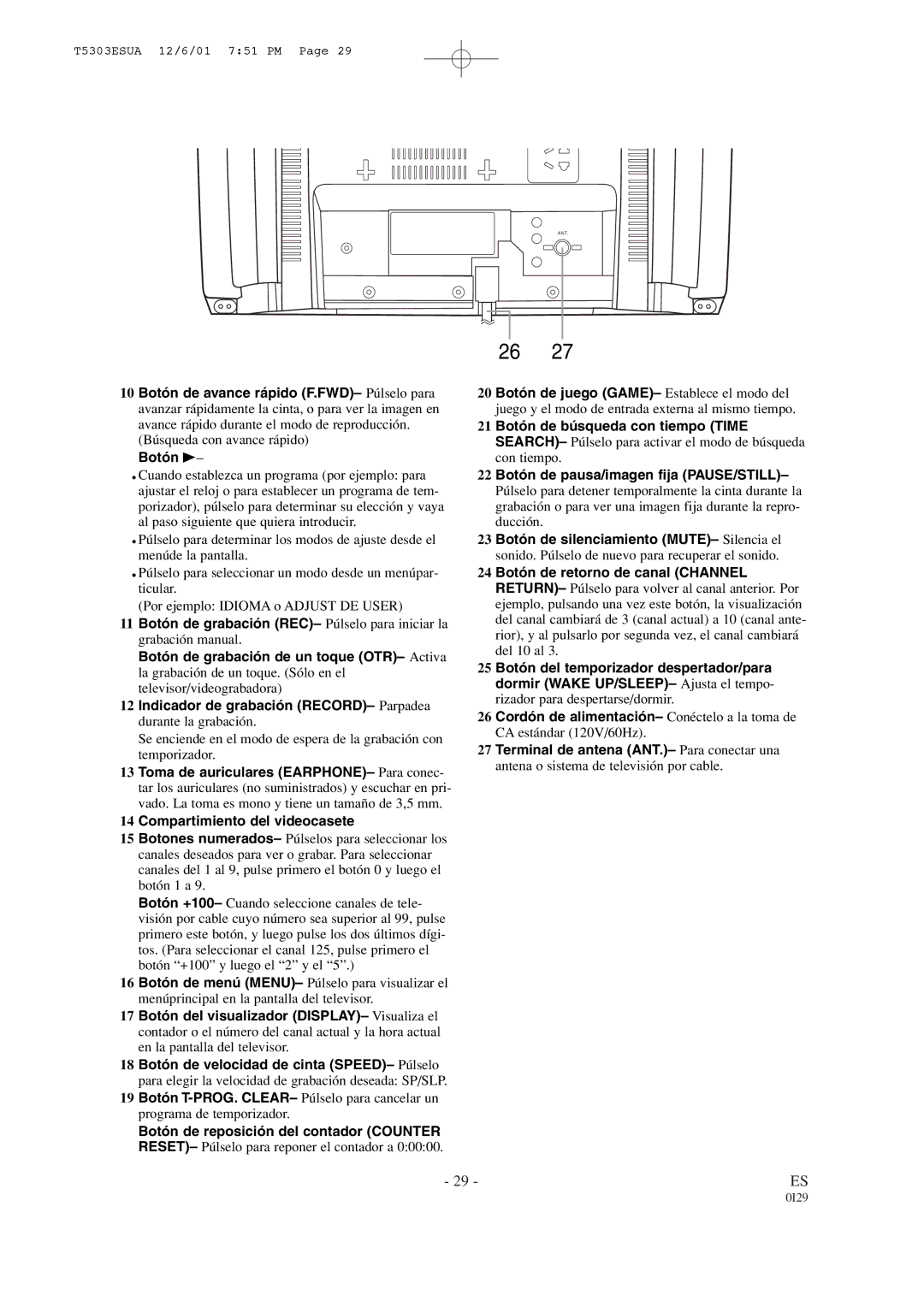 Emerson EWC1902, EWC1302 owner manual Botón B 