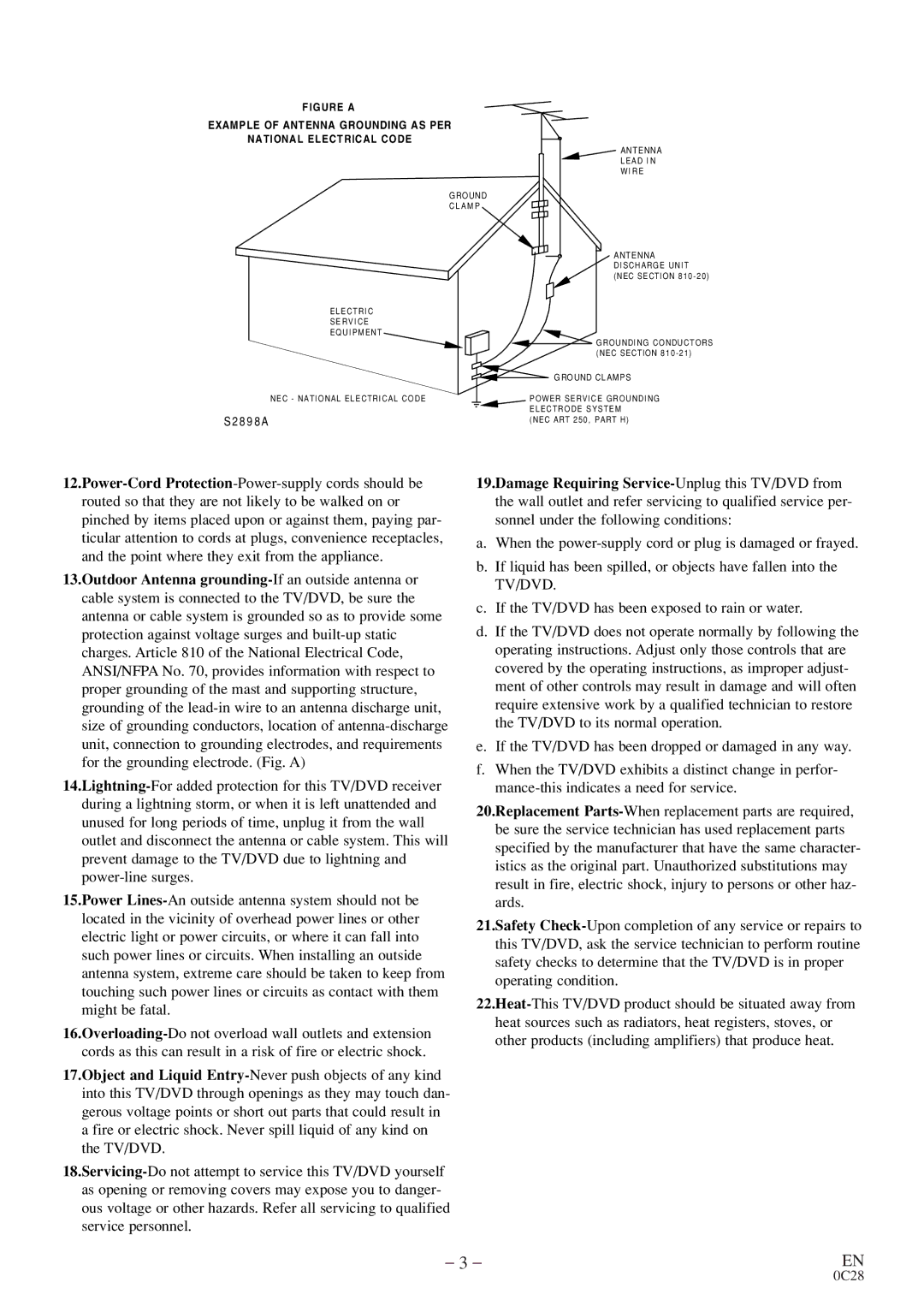 Emerson EWC13D4 owner manual S2 8 9 8 a 