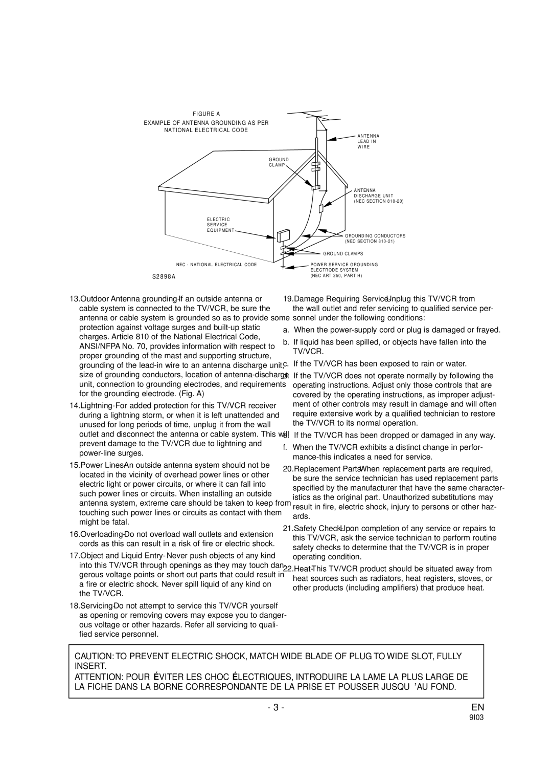 Emerson EWC1901 owner manual S2 8 9 8 a 