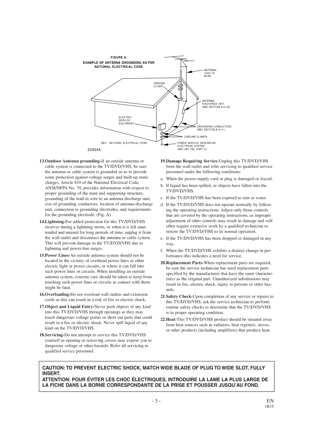 Emerson EWC19T1 owner manual S2 8 9 8 a 