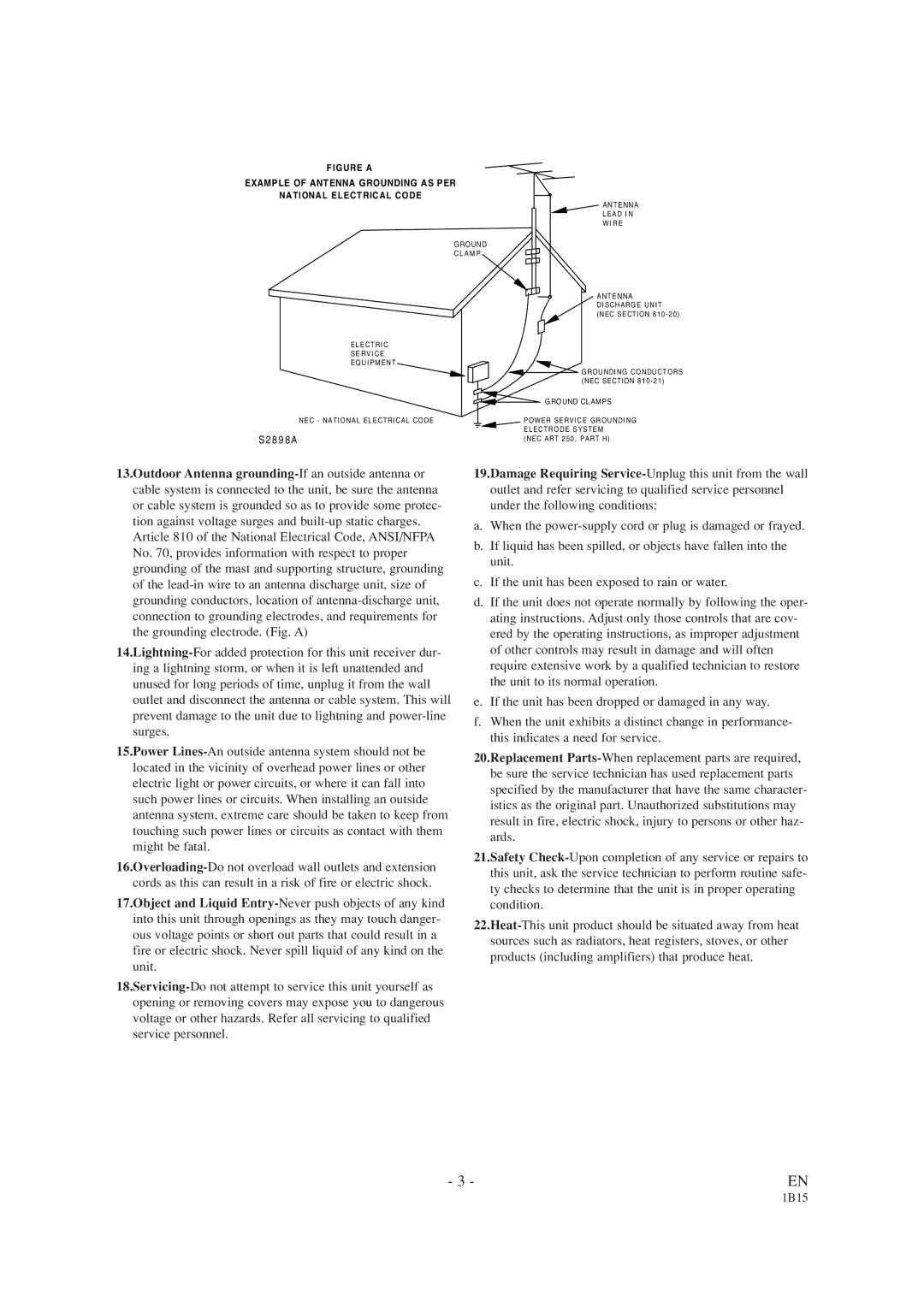 Emerson EWC19T4 owner manual S2 8 9 8 a 