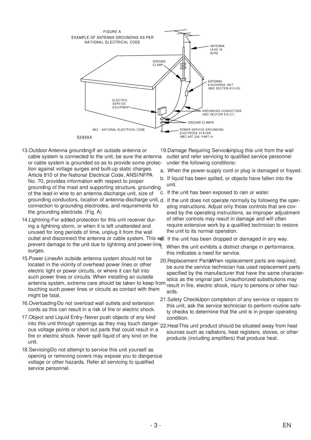 Emerson EWC19T5 owner manual S2 8 9 8 a 