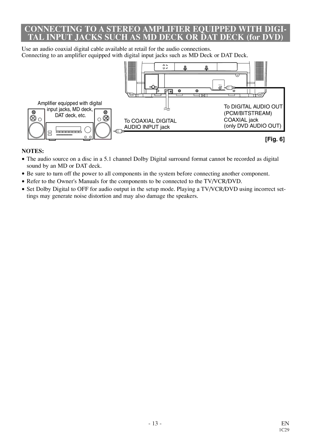 Emerson EWC27T4 owner manual Pcm/Bitstream 