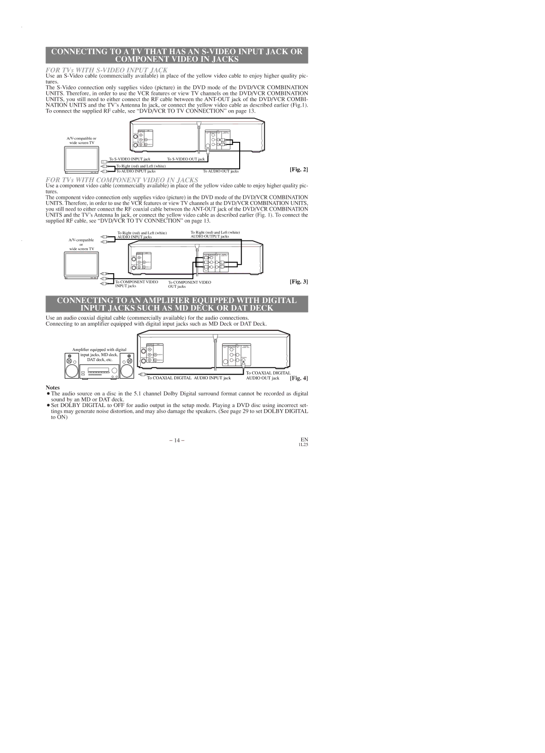 Emerson EWD2003 owner manual For TVs with S-VIDEO Input Jack 