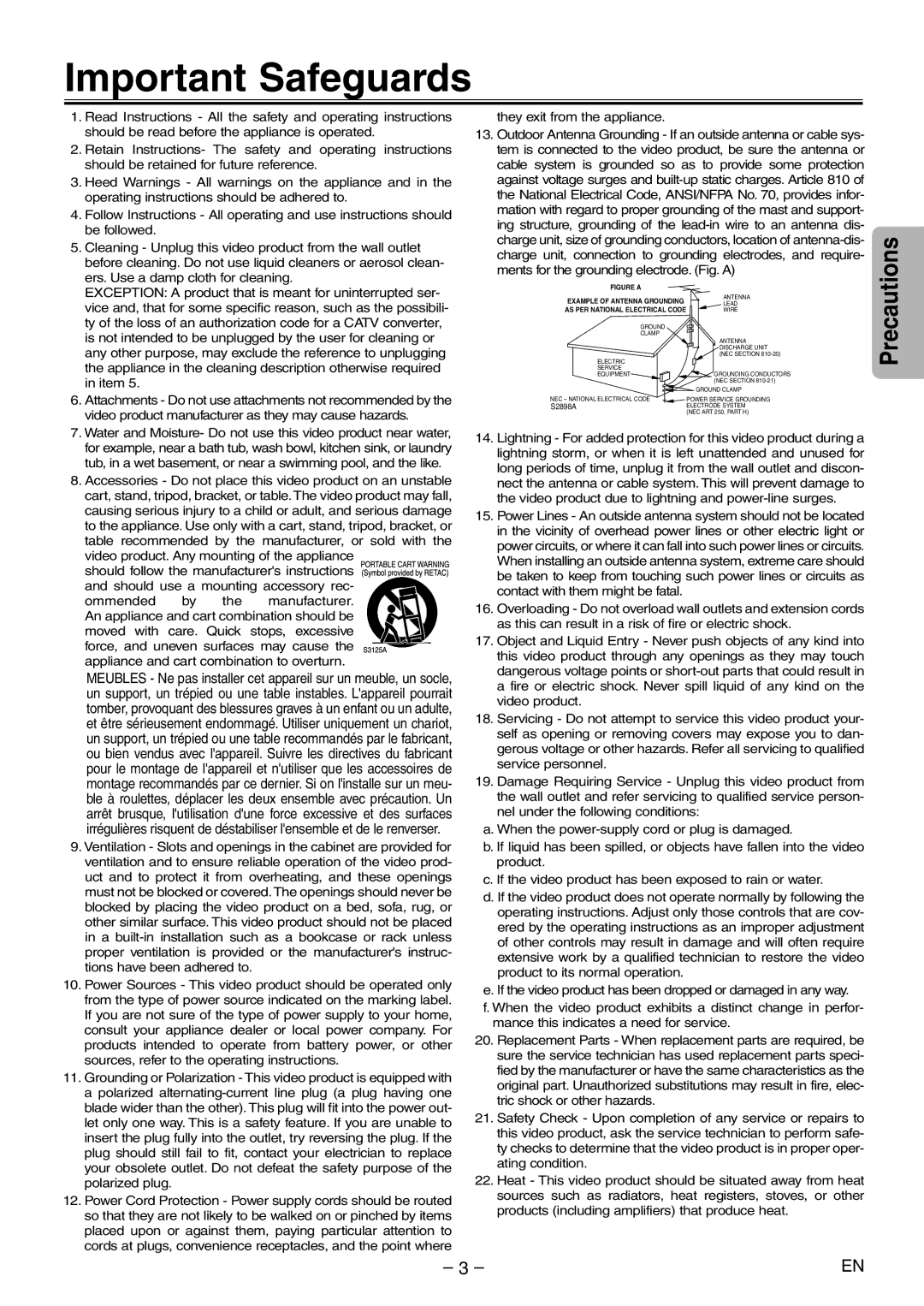 Emerson EWD2004 owner manual Important Safeguards 