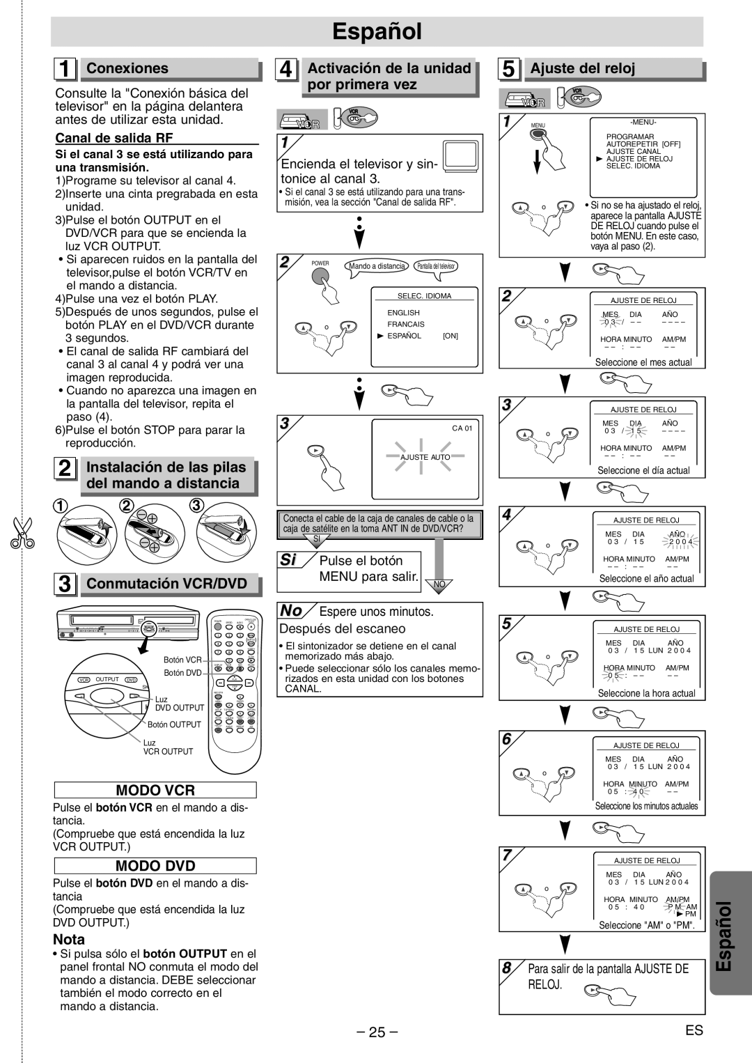 Emerson EWD2204 owner manual Español 