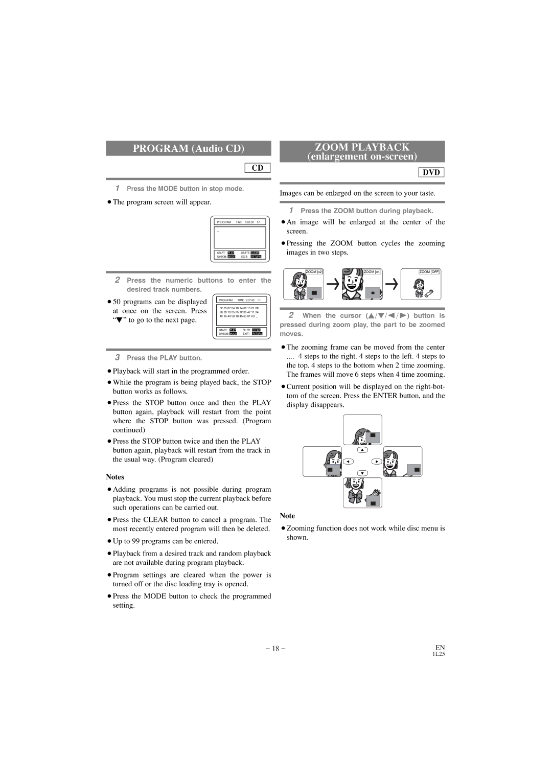 Emerson EWD7002 owner manual Zoom Playback 