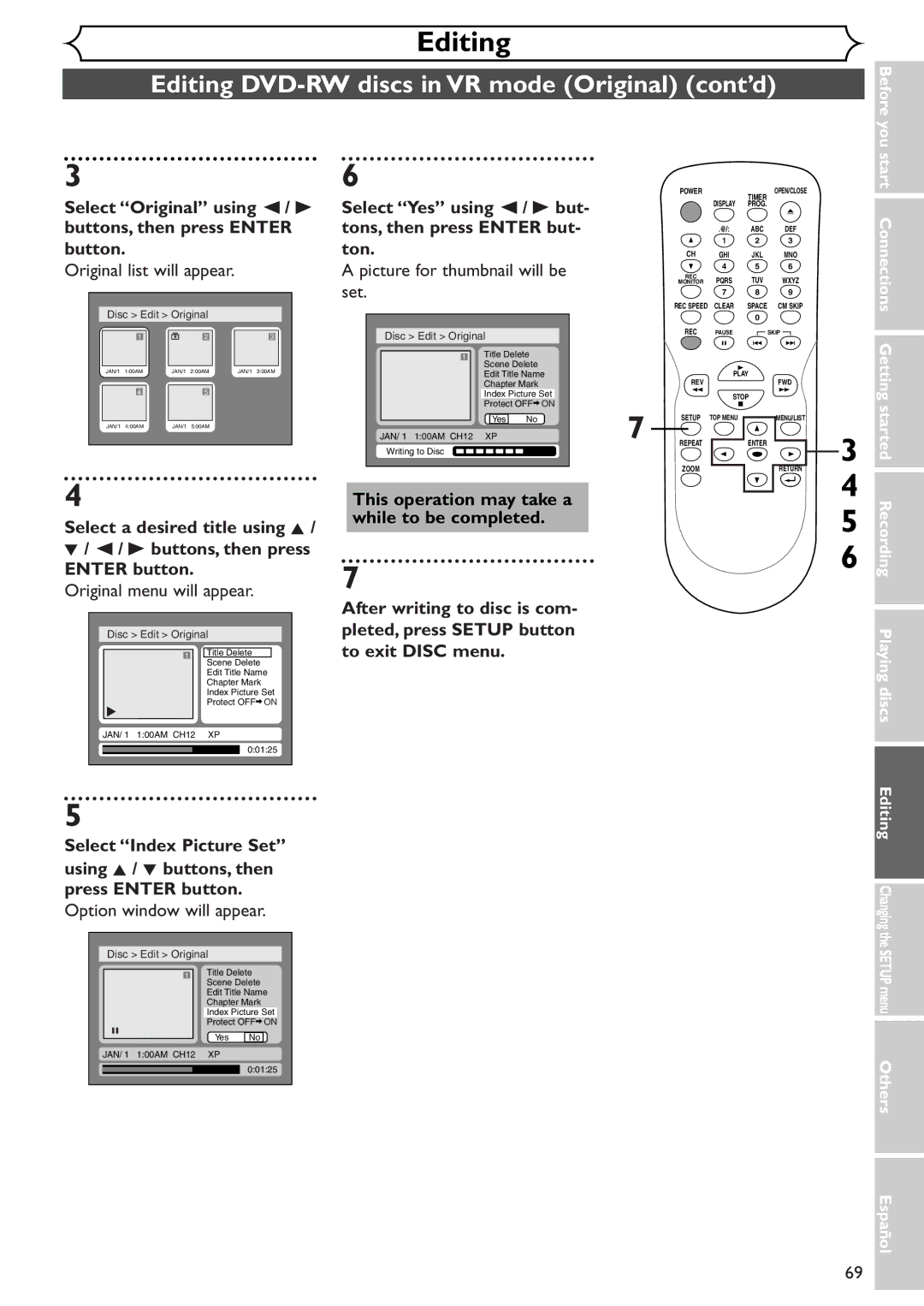 Emerson EWR10D4 owner manual Picture for thumbnail will be, Set 