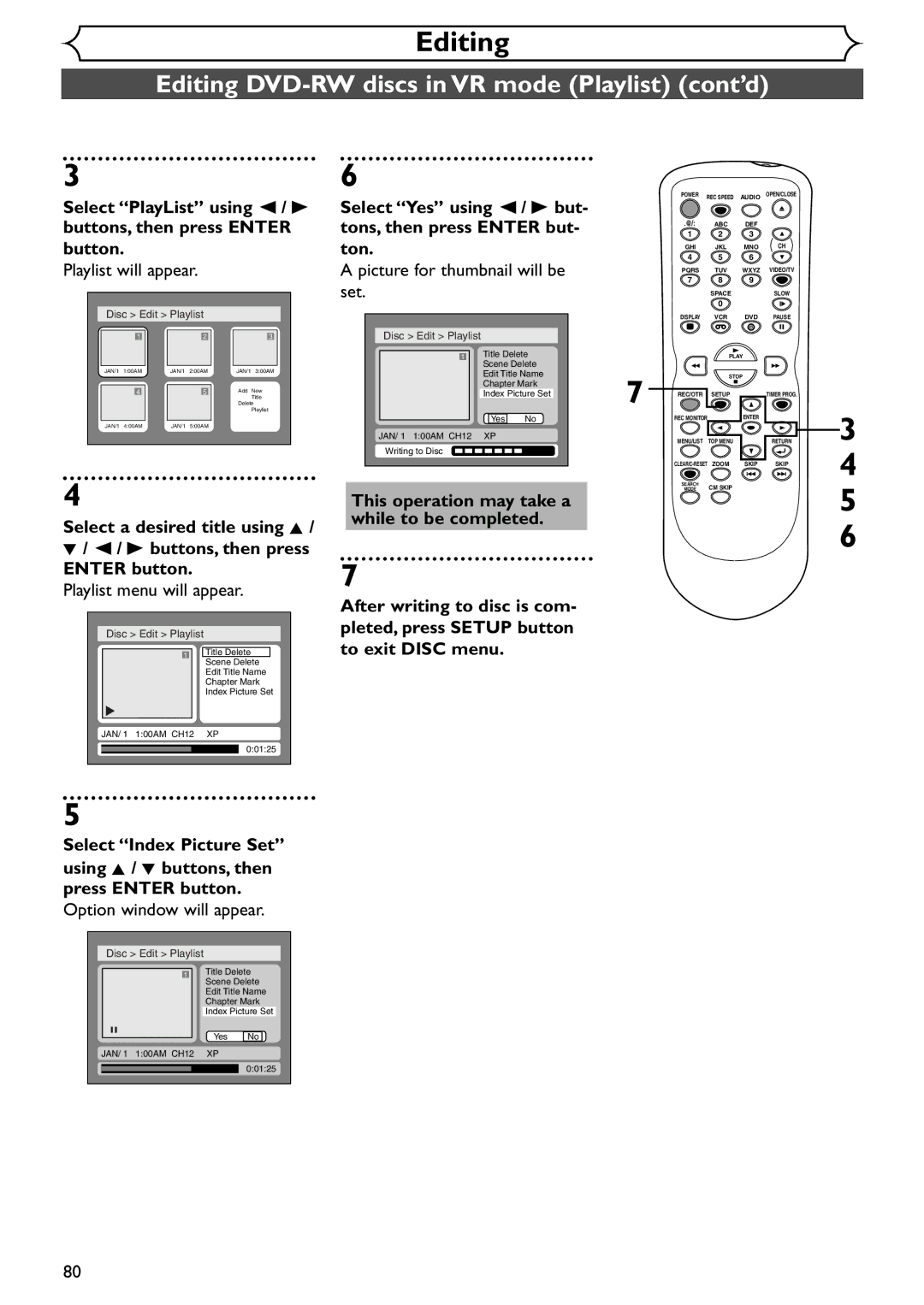 Emerson EWR20V4 owner manual Button Ton, Playlist will appear Picture for thumbnail will be 