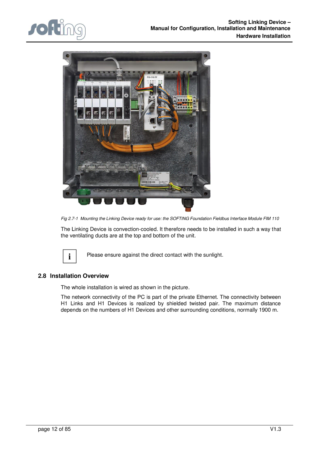 Emerson FG-110 manual Installation Overview 