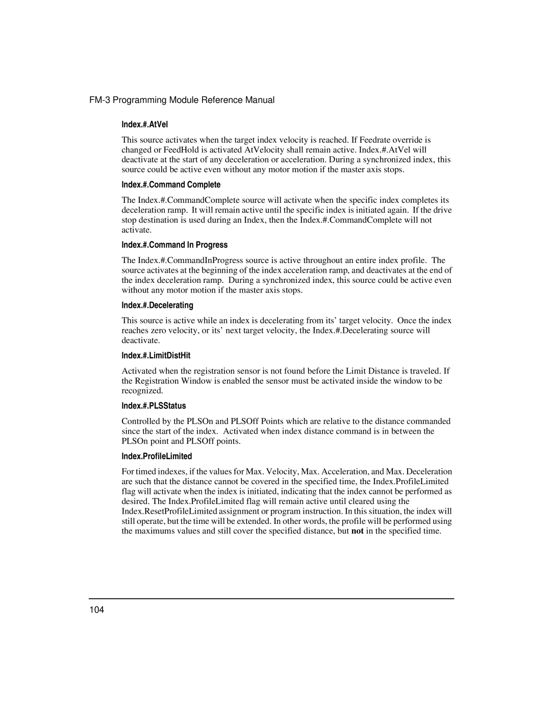 Emerson FM-3 Index.#.AtVel, Index.#.Command Complete, Index.#.Command In Progress, Index.#.Decelerating, Index.#.PLSStatus 