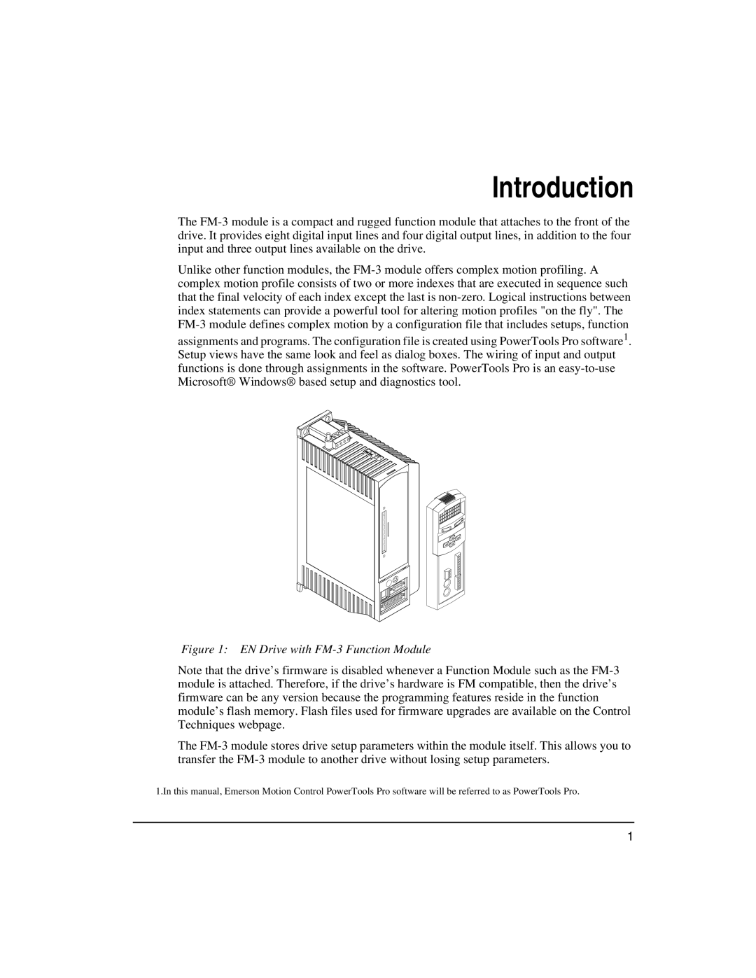 Emerson FM-3 manual Introduction 