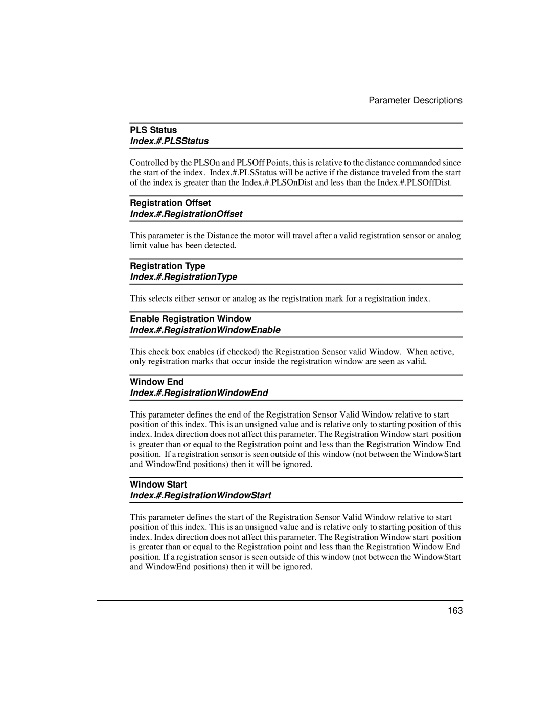 Emerson FM-3 Index.#.PLSStatus, Index.#.RegistrationOffset, Index.#.RegistrationType, Index.#.RegistrationWindowEnable 