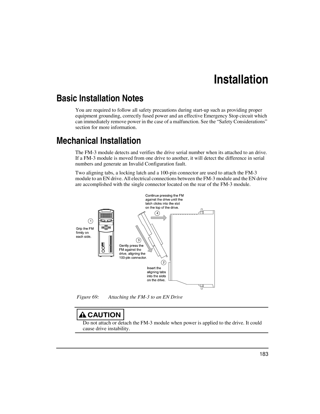 Emerson FM-3 manual Basic Installation Notes, Mechanical Installation 