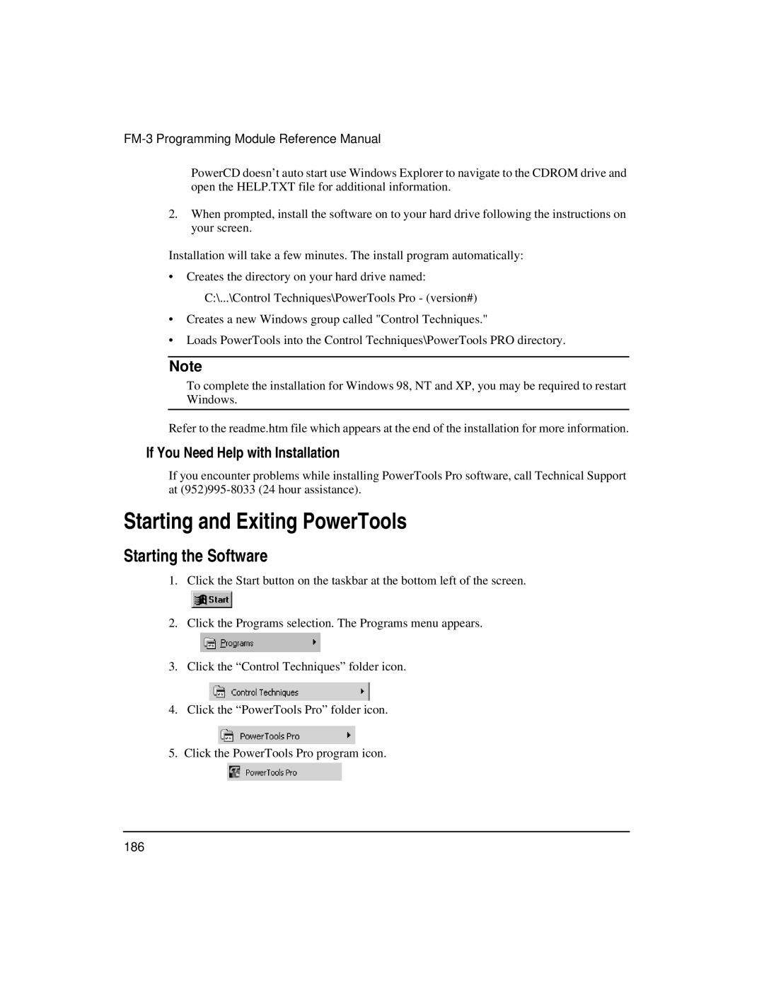 Emerson FM-3 manual Starting and Exiting PowerTools, Starting the Software, If You Need Help with Installation 