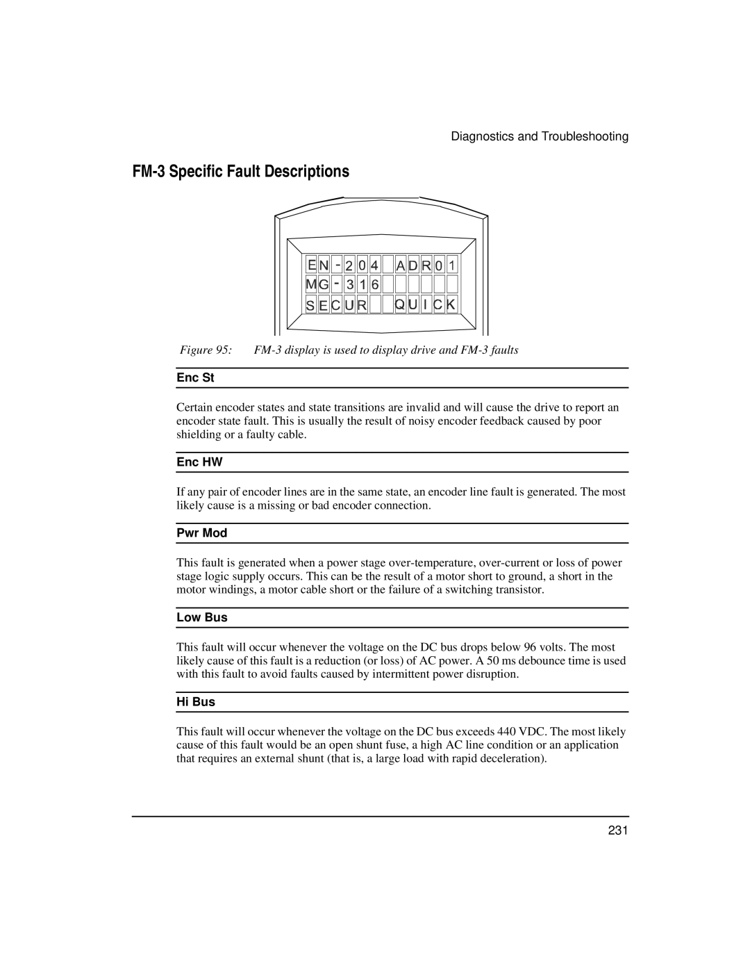 Emerson manual FM-3 Specific Fault Descriptions 