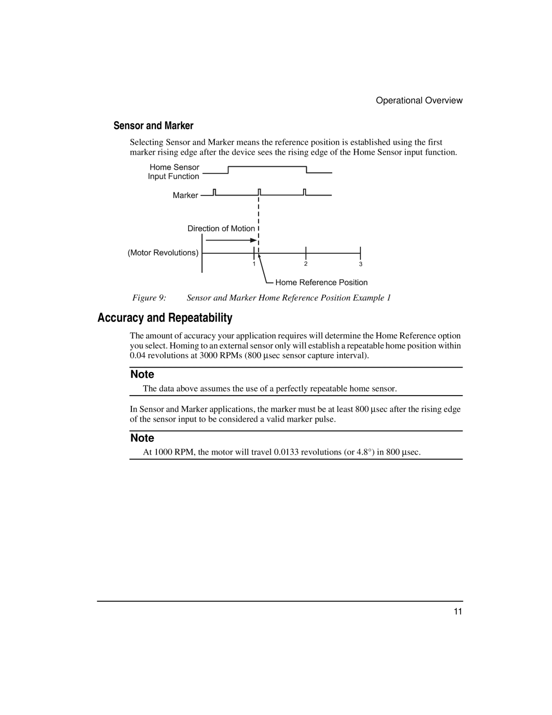 Emerson FM-3 manual Accuracy and Repeatability, Sensor and Marker 