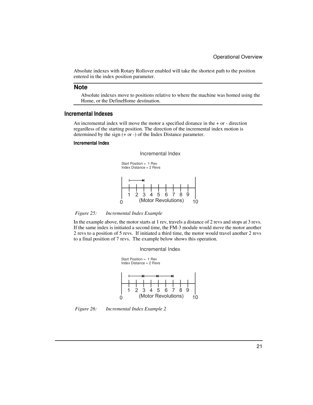 Emerson FM-3 manual Incremental Indexes 