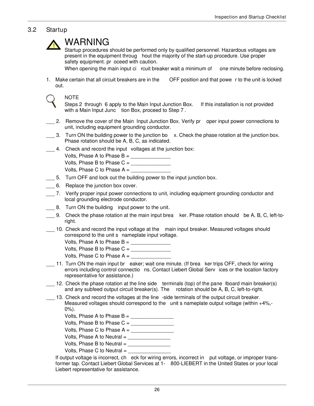 Emerson FPC user manual Startup 