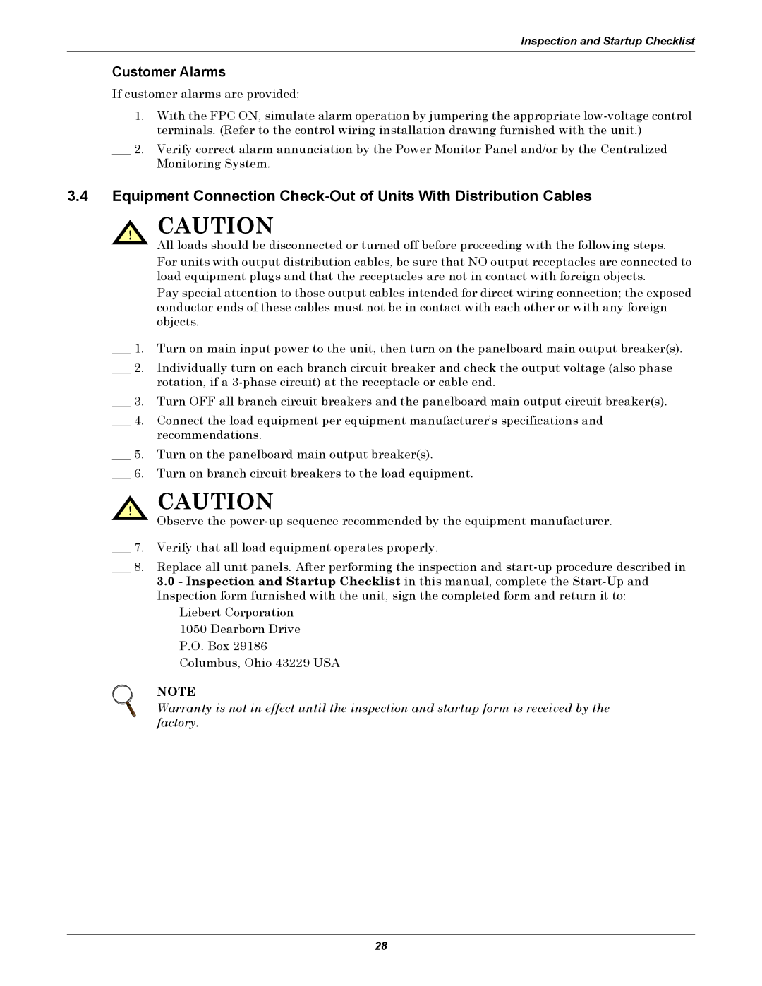 Emerson FPC user manual Customer Alarms 