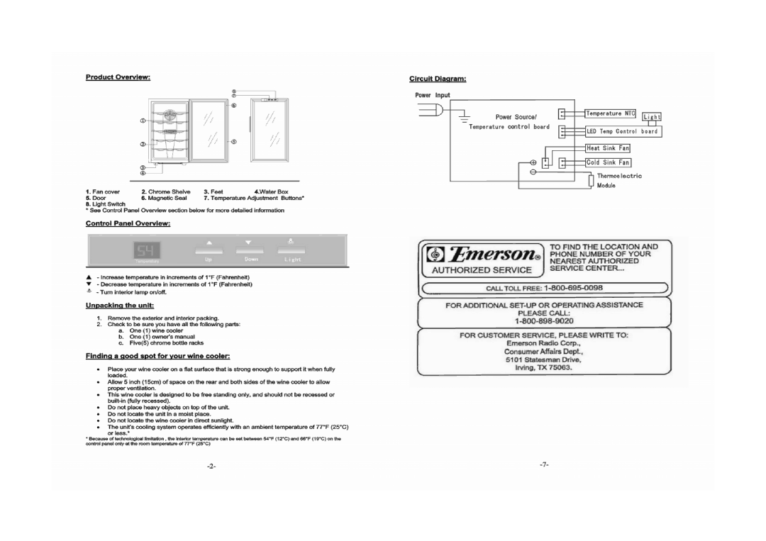 Emerson FR48 manual 