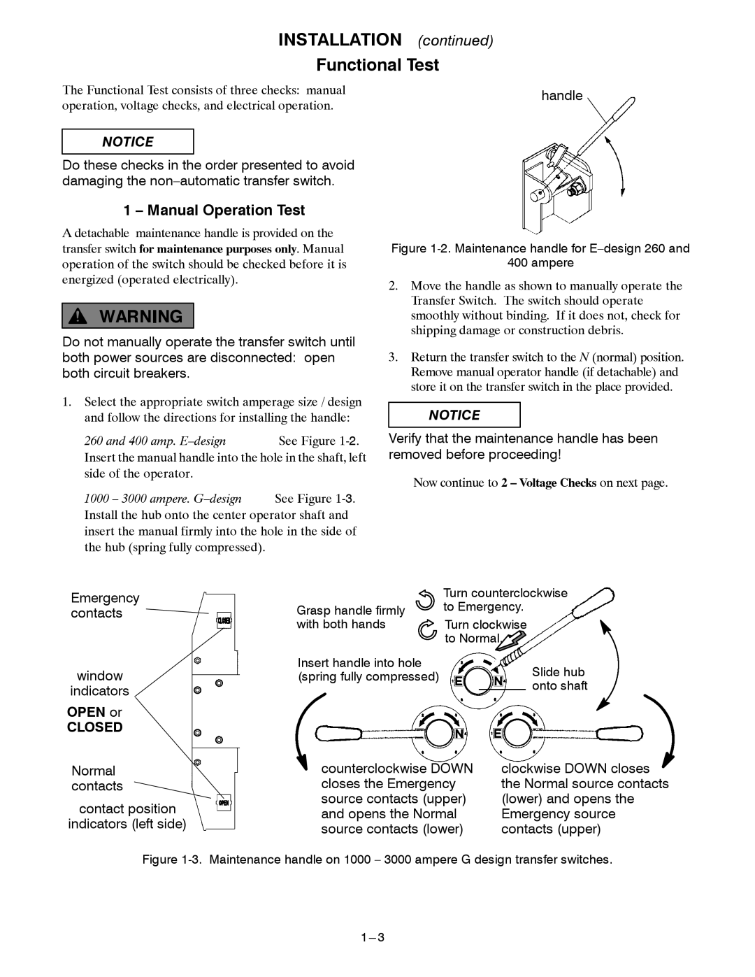 Emerson 386, GDESIGN 10003000 A manual Manual Operation Test, Closed 