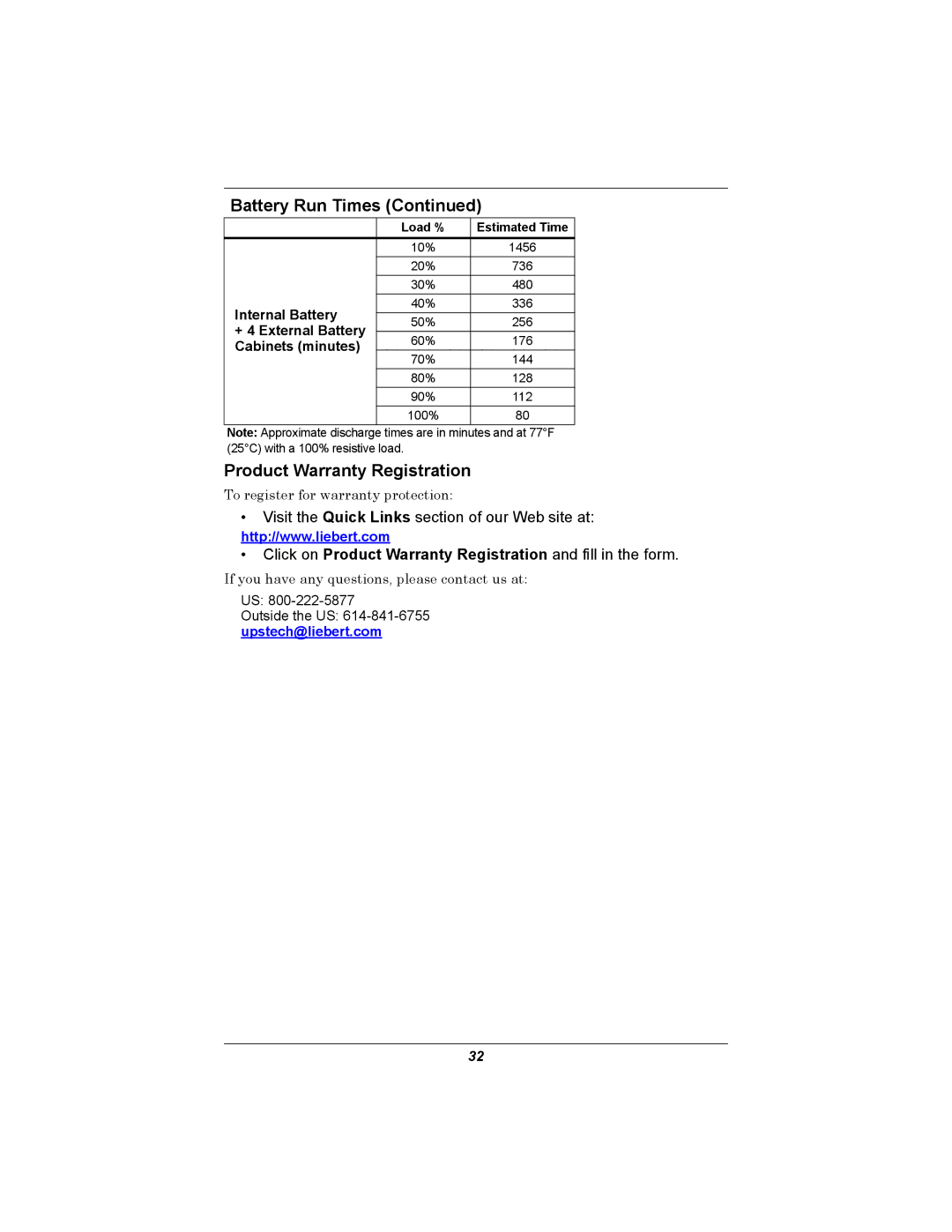 Emerson GXT2U user manual Product Warranty Registration 