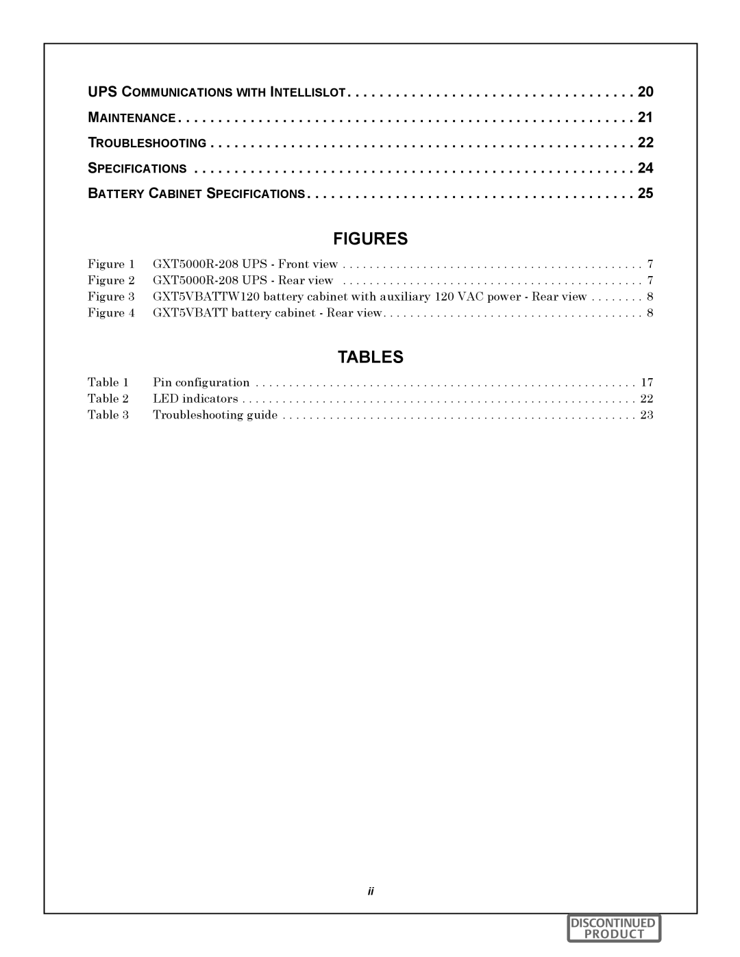 Emerson GXT5000R-208 manual ,  