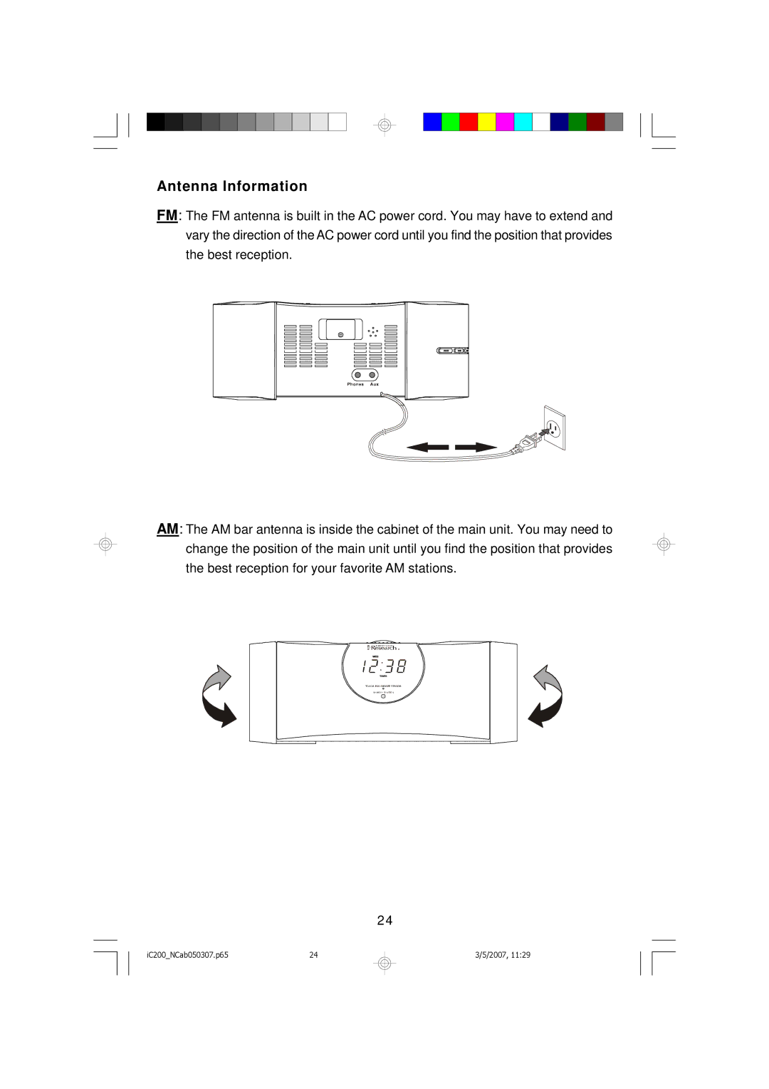 Emerson iC200 owner manual Antenna Information 