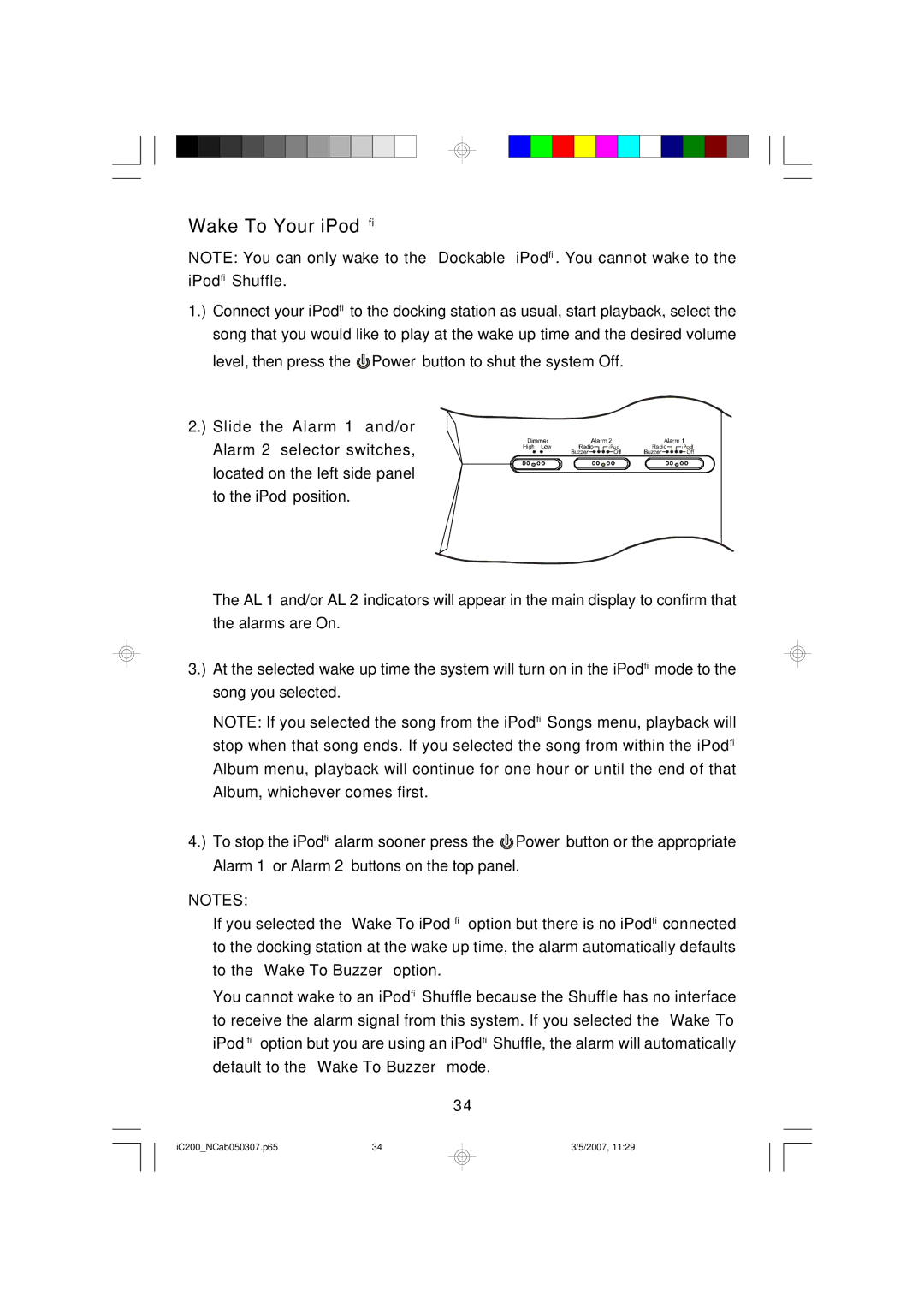 Emerson iC200 owner manual Wake To Your iPod 