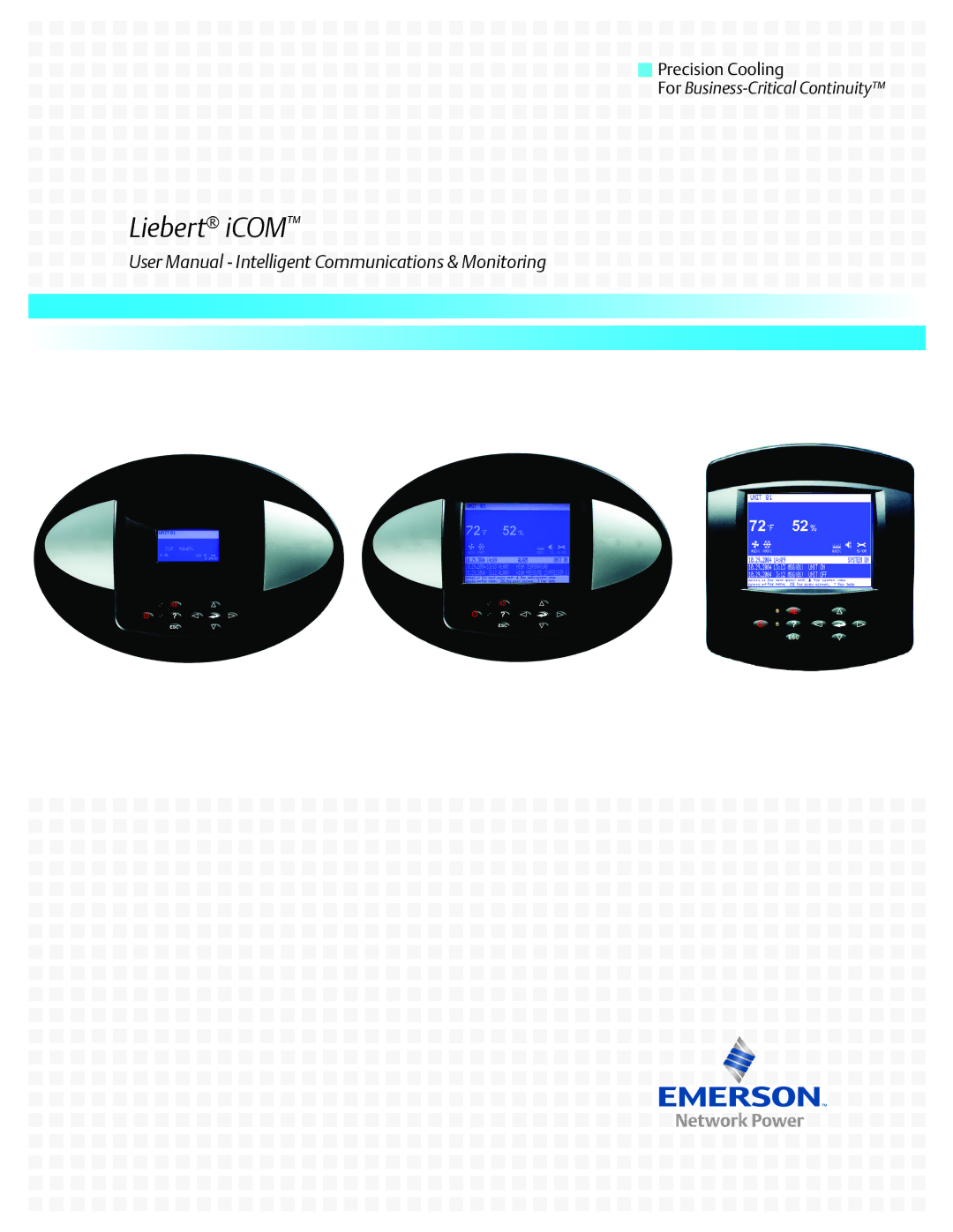 Emerson user manual Liebert iCOM 