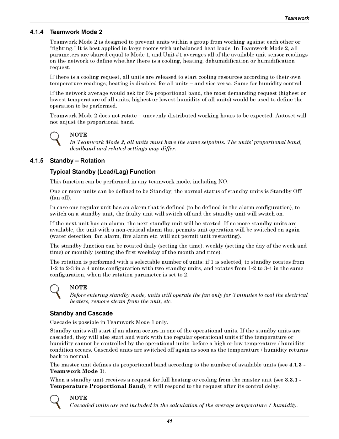 Emerson iCOM user manual Standby Rotation Typical Standby Lead/Lag Function, Standby and Cascade 