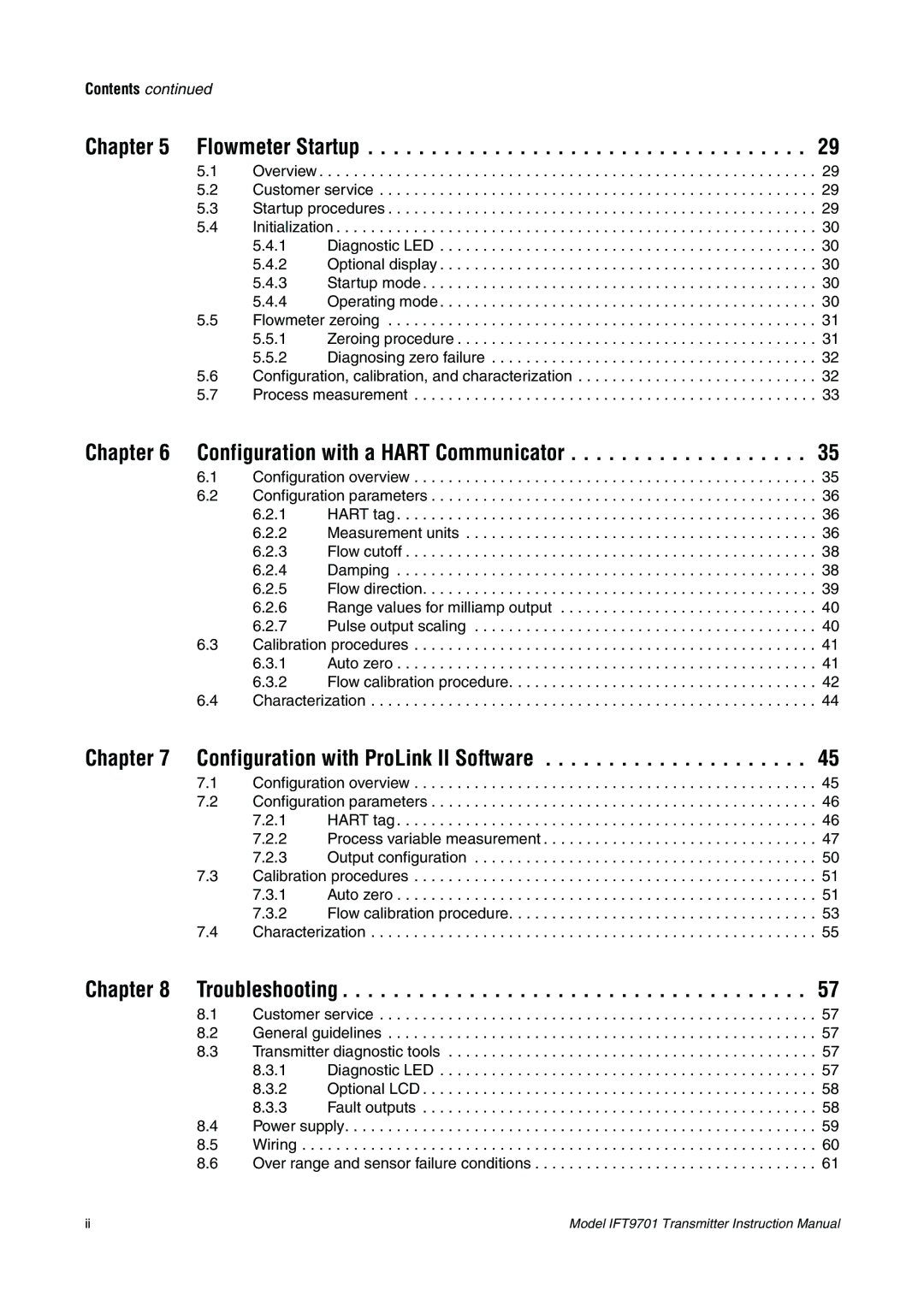 Emerson IFT9701 instruction manual Flowmeter Startup 