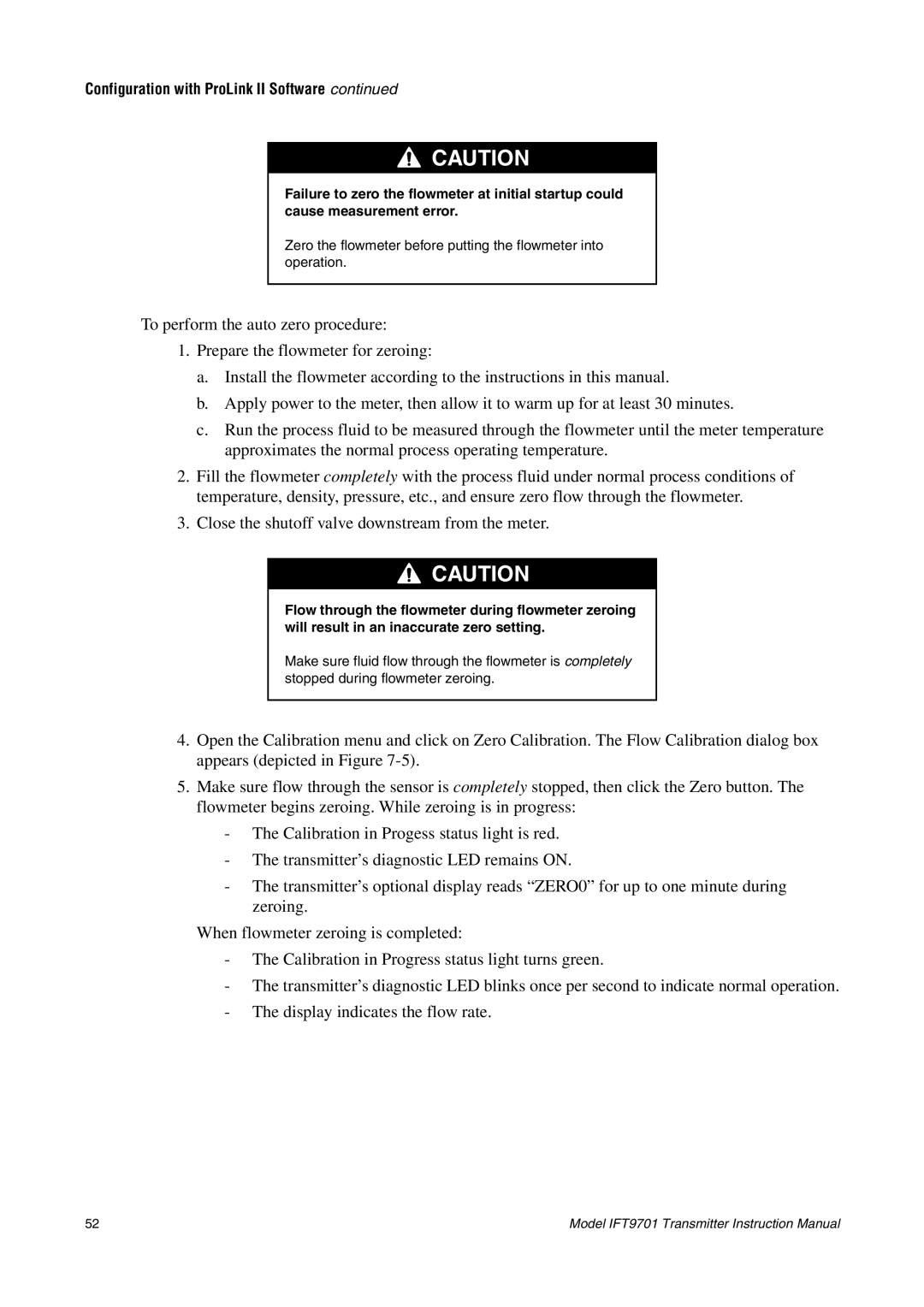 Emerson IFT9701 instruction manual Configuration with ProLink II Software 