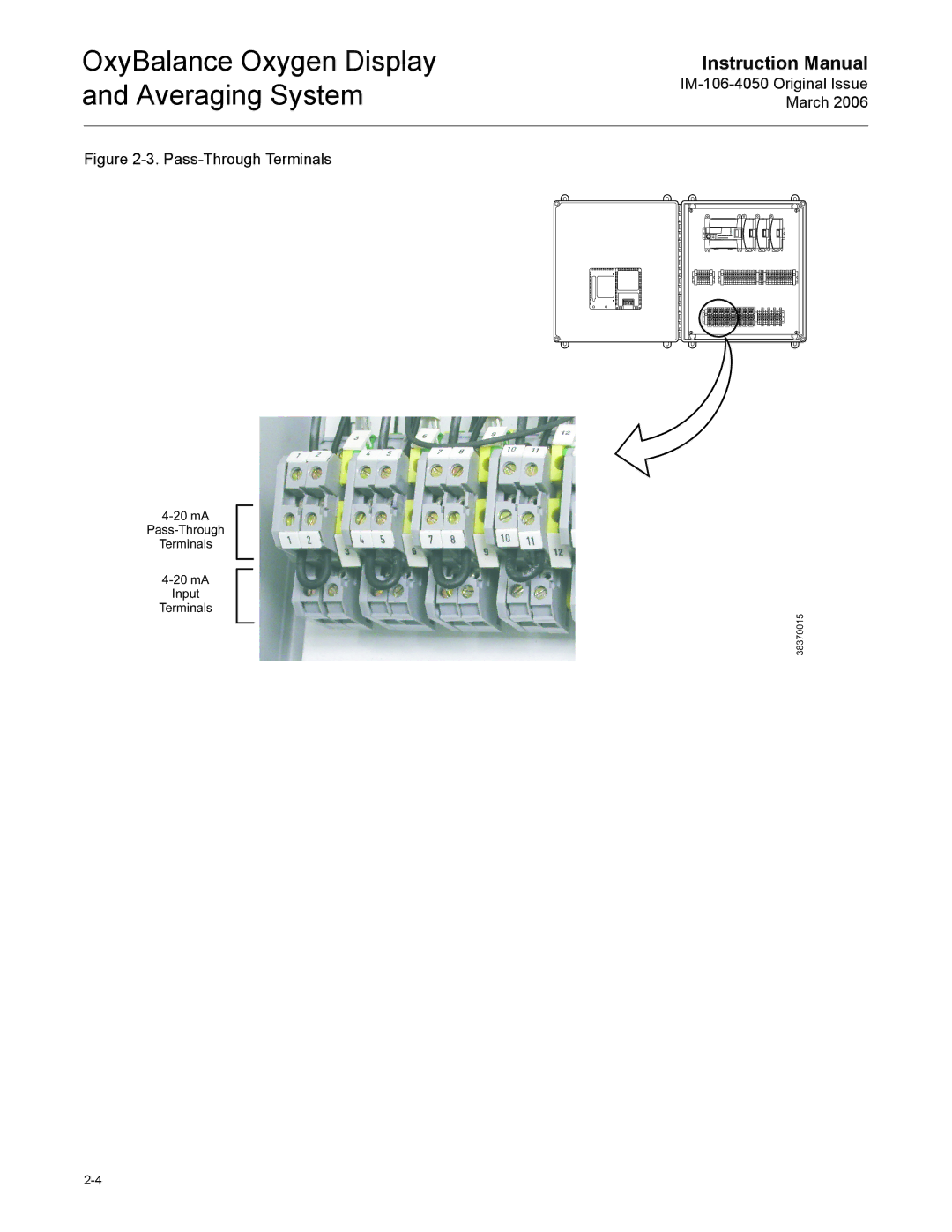 Emerson IM-106-4050 instruction manual Pass-Through Terminals 