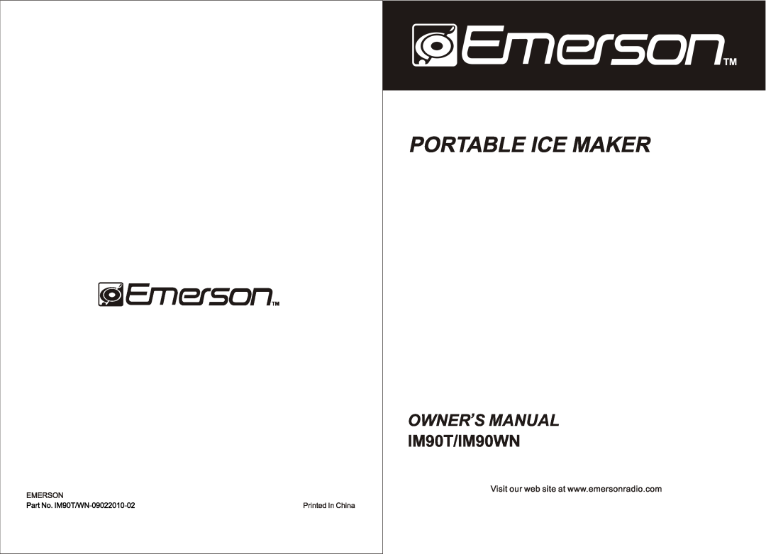 Emerson IM90T, IM90WN manual 