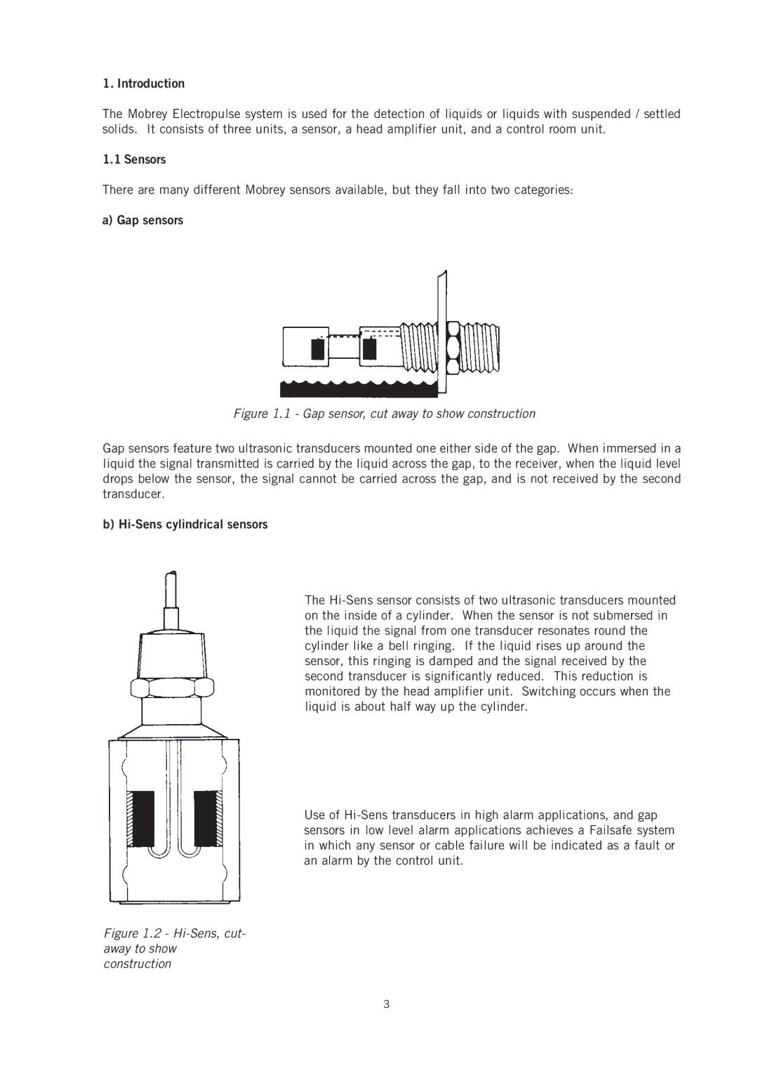 Emerson IP221 appendix Sensors, Gap sensors, Hi-Sens cylindrical sensors 