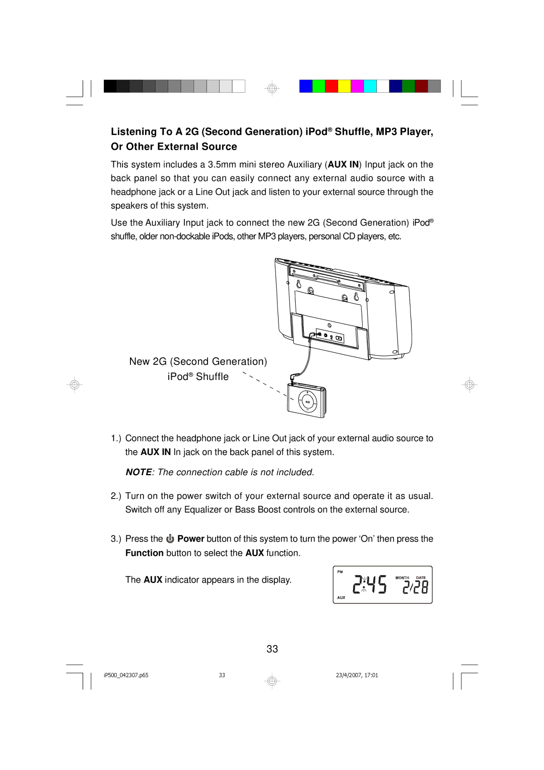 Emerson iP500 owner manual New 2G Second Generation IPod Shuffle 