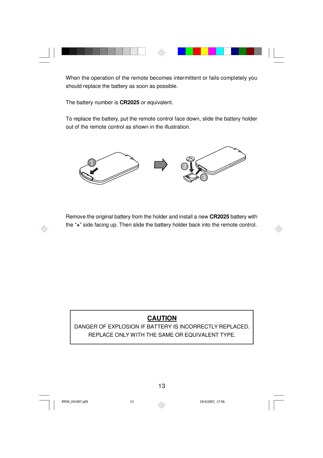 Emerson iP550BK owner manual Replace only with the Same or Equivalent Type 