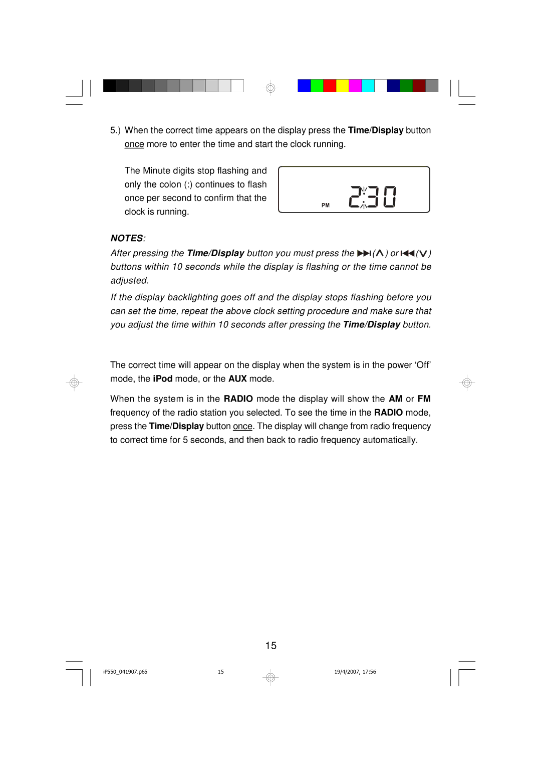 Emerson iP550BK owner manual IP550041907.p65 19/4/2007 