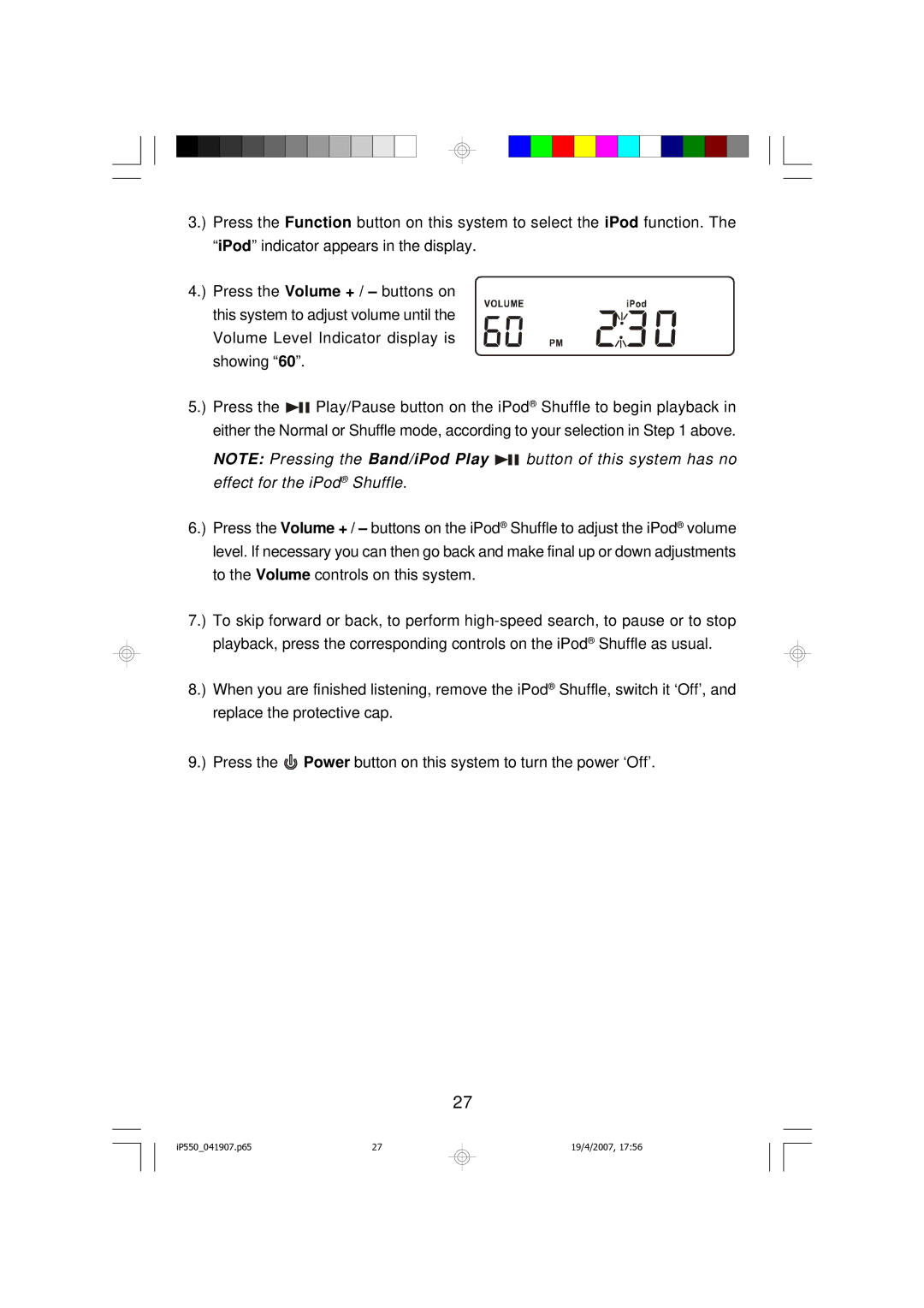 Emerson iP550BK owner manual IP550041907.p65 19/4/2007 