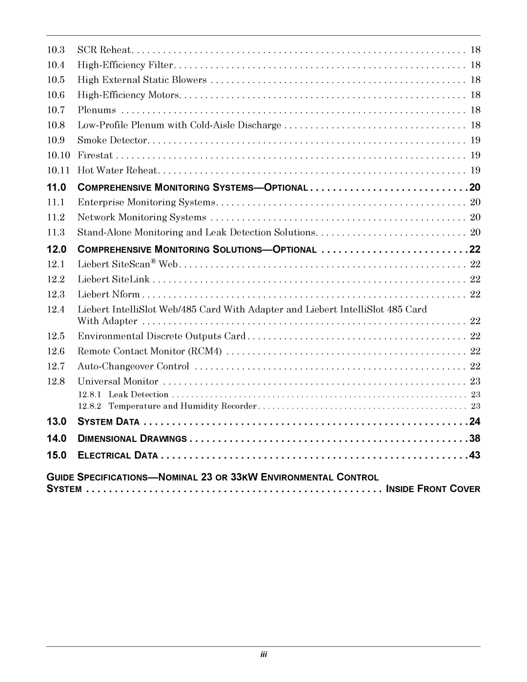 Emerson ITR manual Comprehensive Monitoring SYSTEMS-OPTIONAL, Comprehensive Monitoring SOLUTIONS-OPTIONAL 