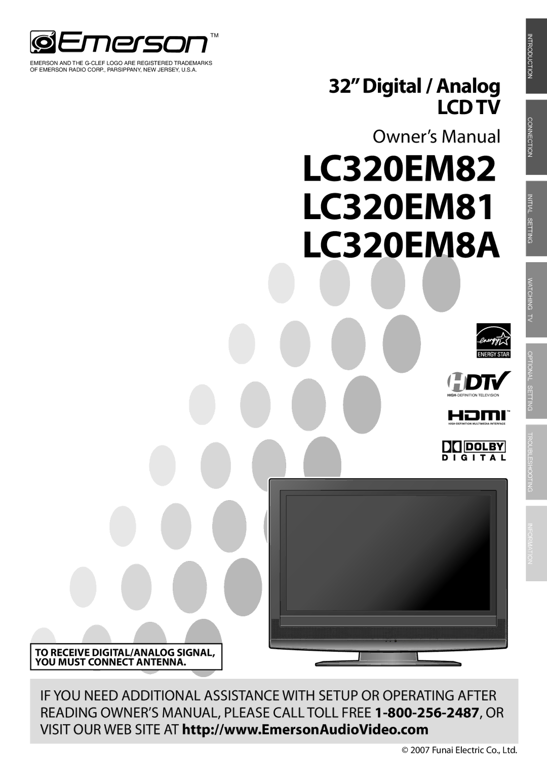 Emerson LC320EM81 owner manual LC320EM8A 