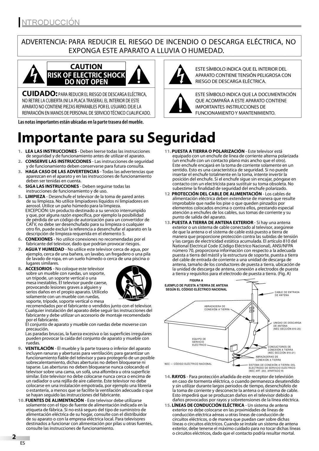 Emerson LC320EM81 owner manual Importante para su Seguridad, Introducción 