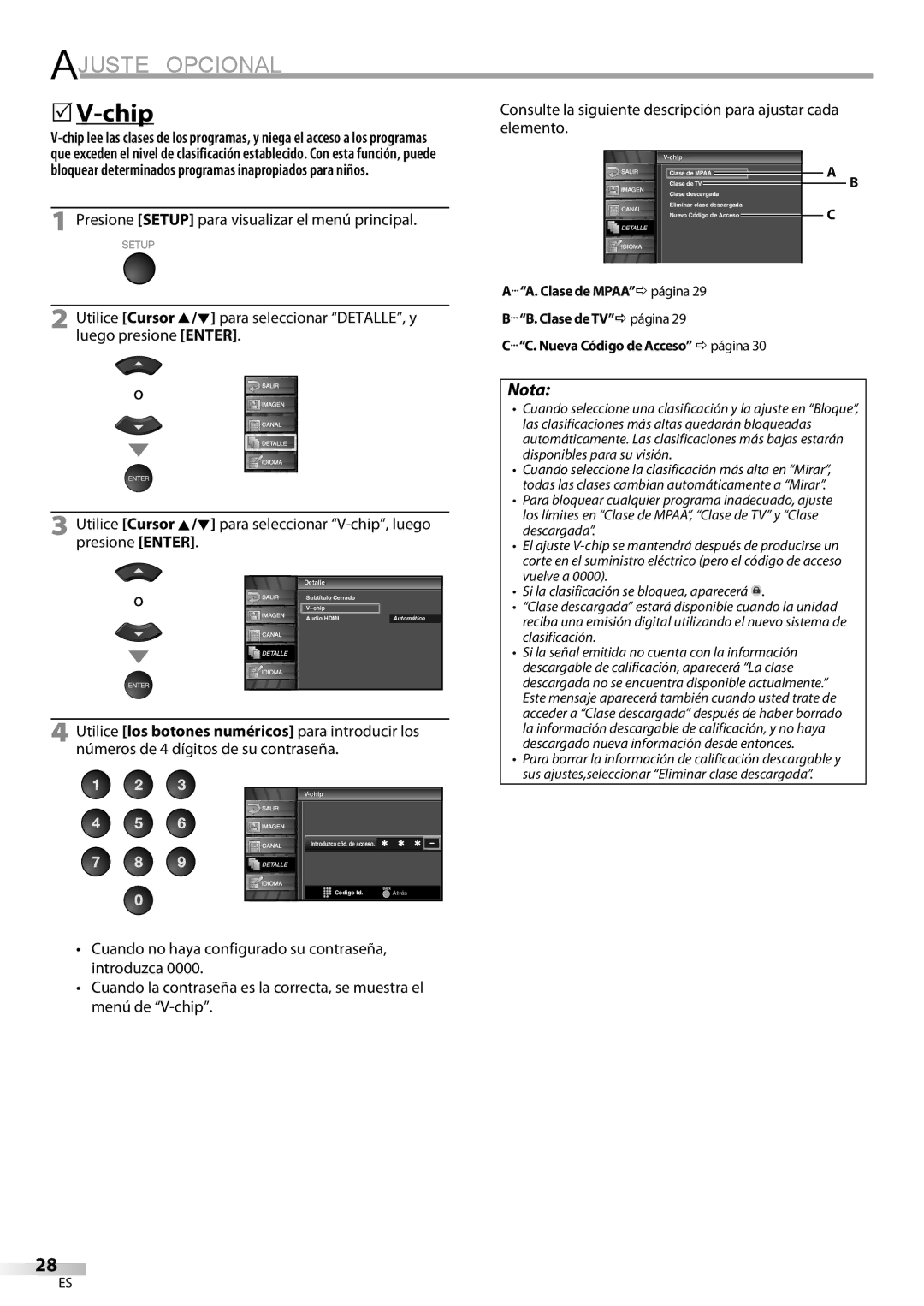 Emerson LC320EM81 owner manual Introduzca cód. de acceso Código Id 