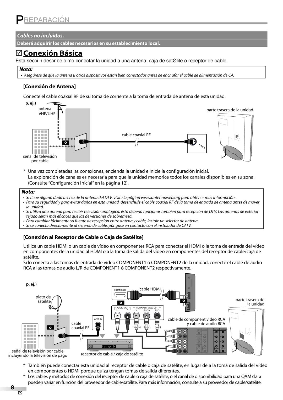 Emerson LC321EM9 owner manual Preparación 