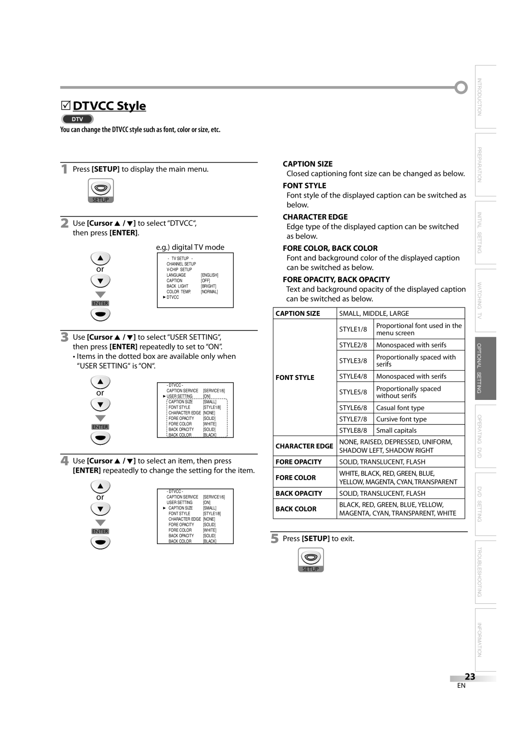 Emerson LD195EM8 7, LD195EM8 2 owner manual 5DTVCC Style 