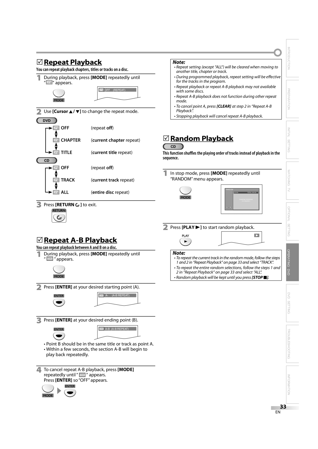 Emerson LD195EM8 7, LD195EM8 2 owner manual 5Repeat Playback, 5Repeat A-B Playback, Sequence 