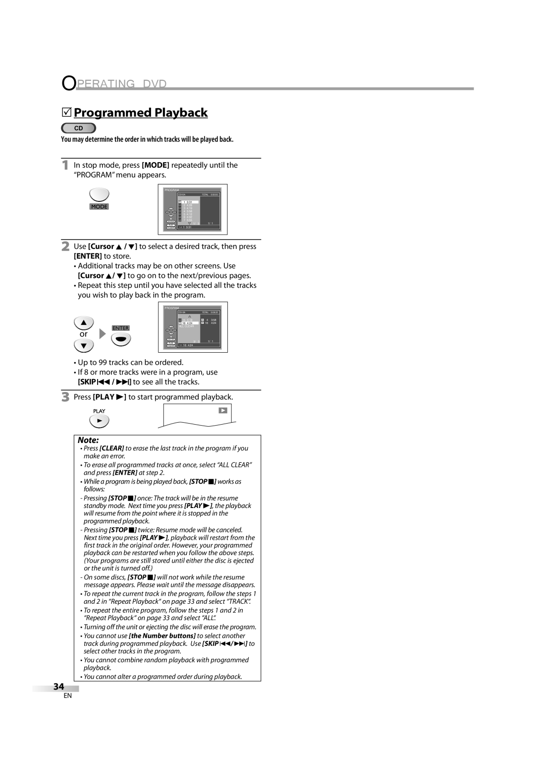 Emerson LD195EM8 2, LD195EM8 7 owner manual 5Programmed Playback 