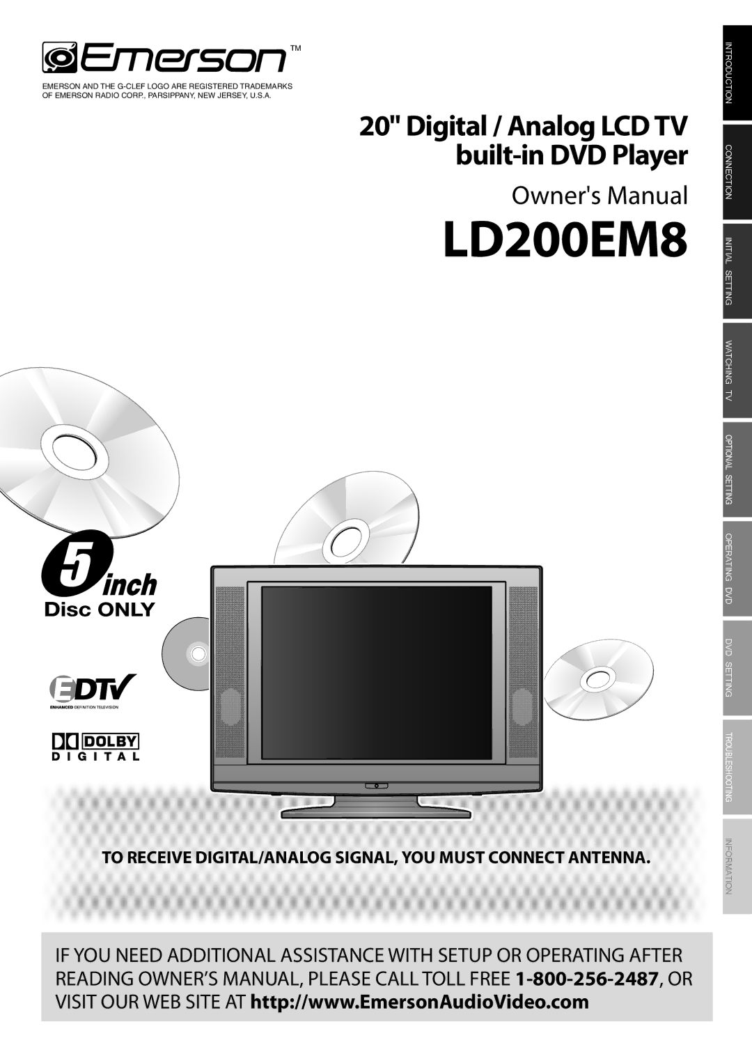 Emerson LD200EM8 owner manual 